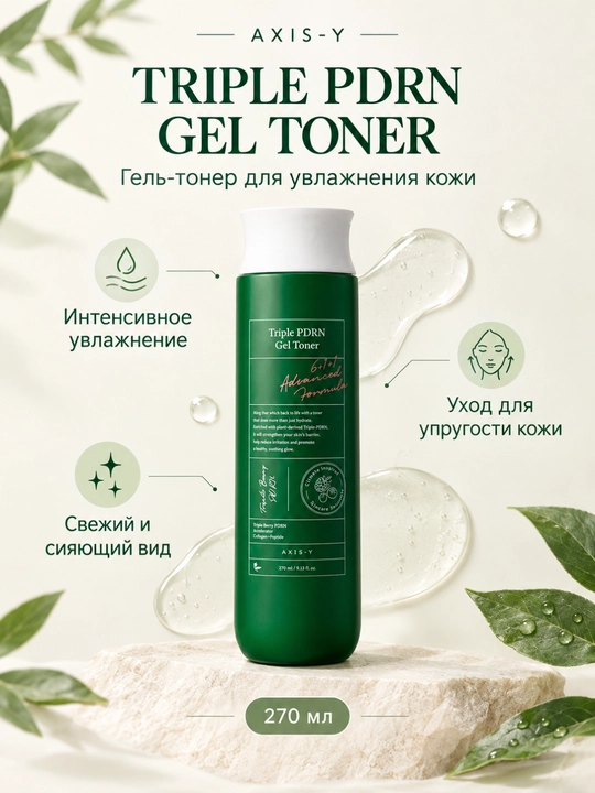 AXIS-Y Triple PDRN Gel Toner — увлажняющий гелевый тонер с PDRN - 