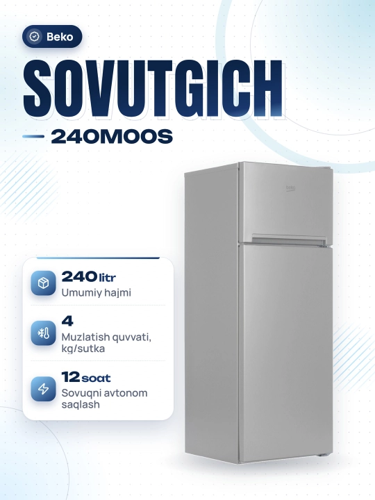 Muzlatgich Beko RDSK 240M00S - 