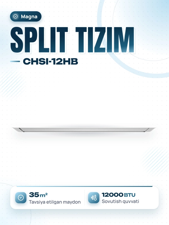 Кондиционер Magna CHSI-12HB, Invertor+Double TEN