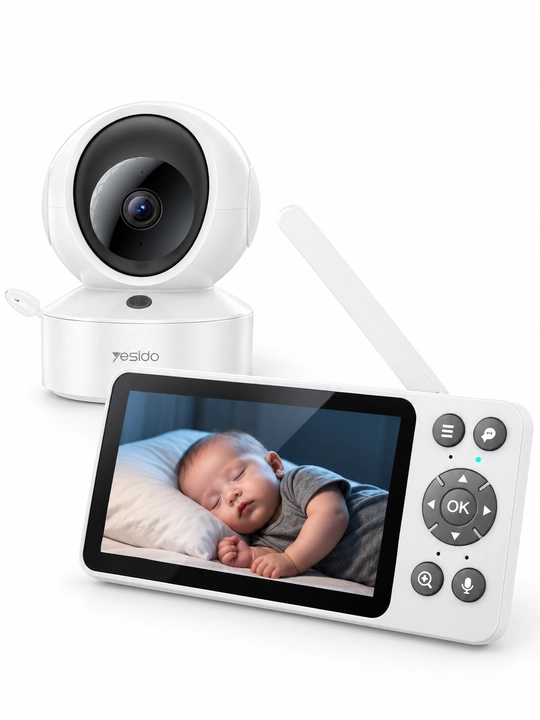 Видеоняня Yesido KM28, экран 5″, Wi-Fi, камера 1080P
