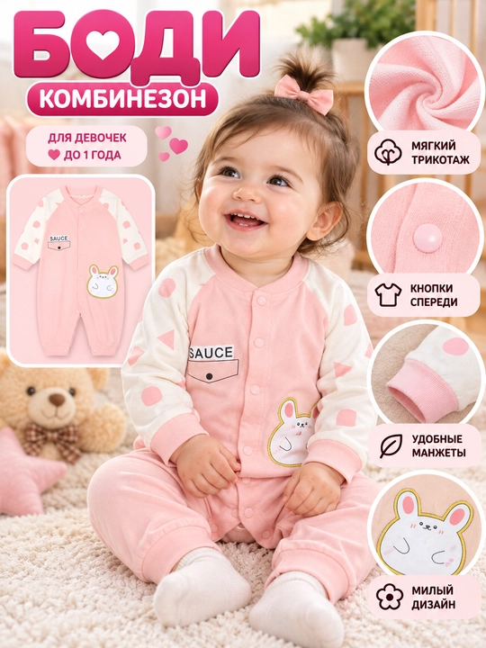 Боди для малышей, детский бодик, комбинезон для новорожденных, слип для детей