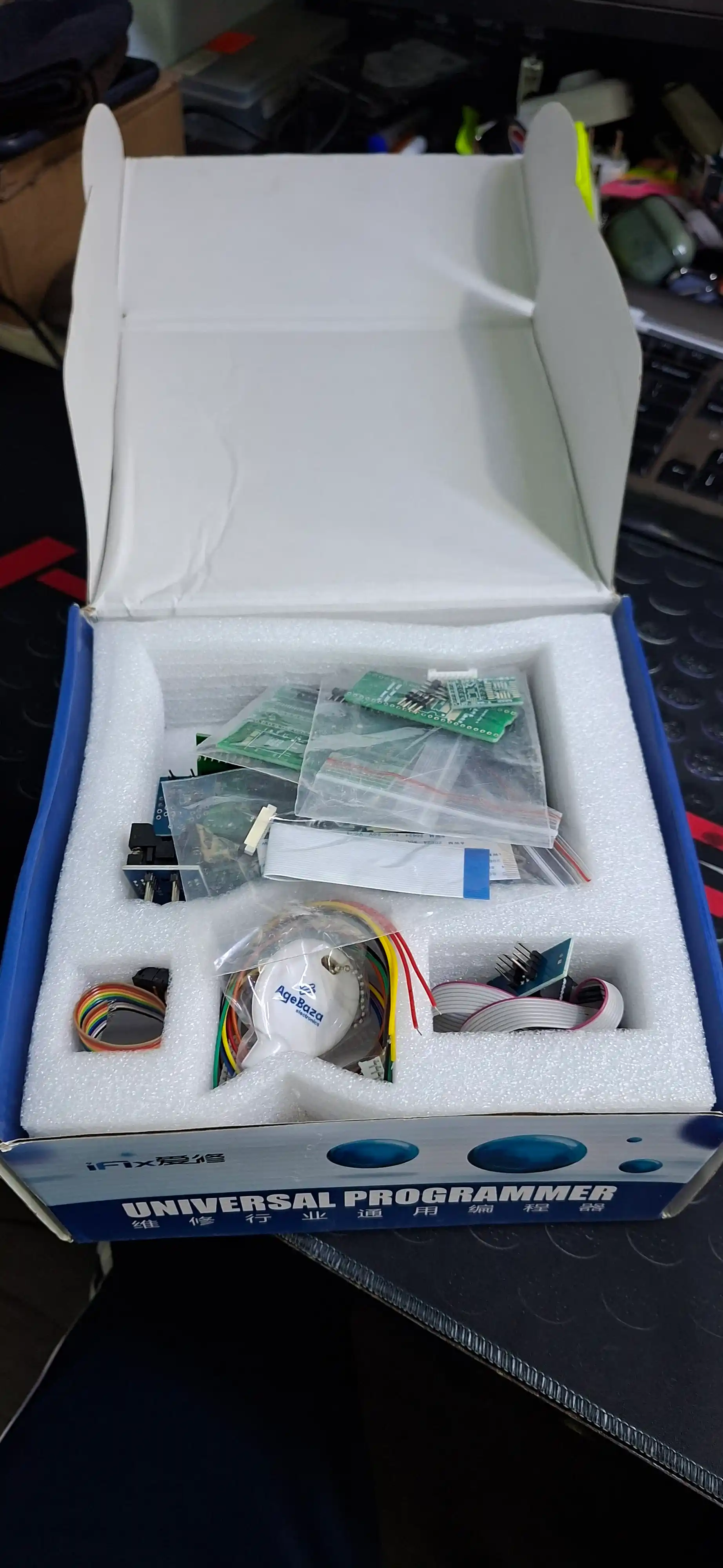 RT809H Flash dasturlovchi EMMC NAND + 21 adapter, kabel bilan to‘plam