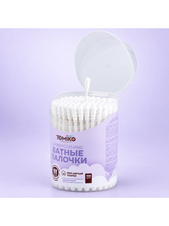 Ватные палочки Tomiko, универсальные, 100 шт