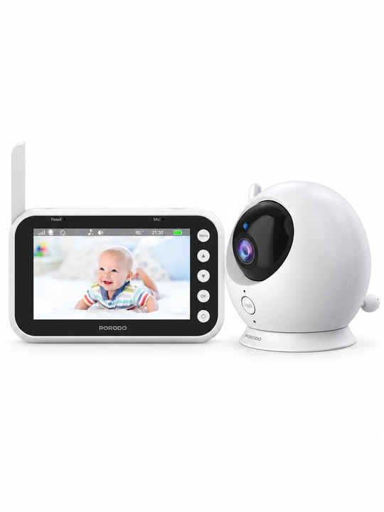 Видеоняня Porodo Lumi 48 PDLFSTM100WH, экран 4,3″, 720p