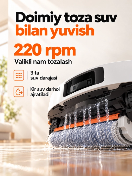 Robot changyutgich Xiaomi Robot Vacuum 6, 6 Pro, 6 Max