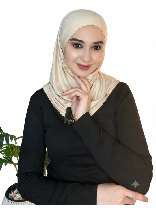 Elya tayyor hidjab, orqasi rezinkali.Materiali kaliforniya - 