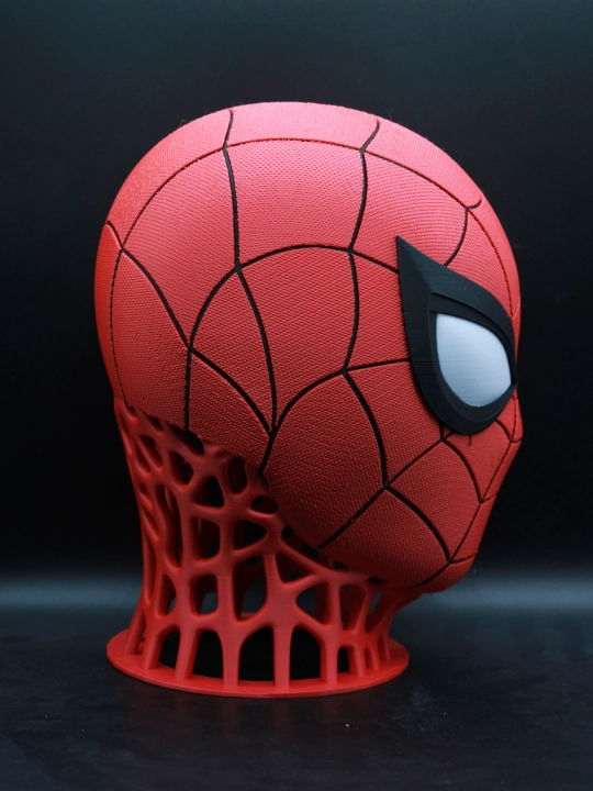 "Odam-O'rgimchak" 3D-figura büst / Spider-Man niqob podstavkasi, stoldagi dekor