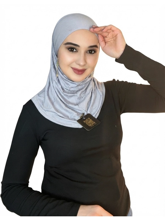 Elya tayyor hidjab, orqasi rezinkali.Materiali kaliforniya - 