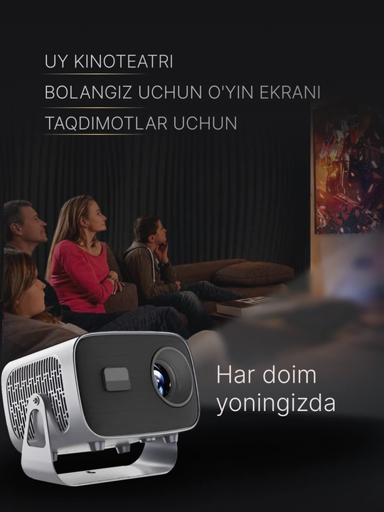 Домашний проектор Smart TV, Full HD, Android, Wi-Fi, поддержка 4K, A10 plus Full HD и 4K