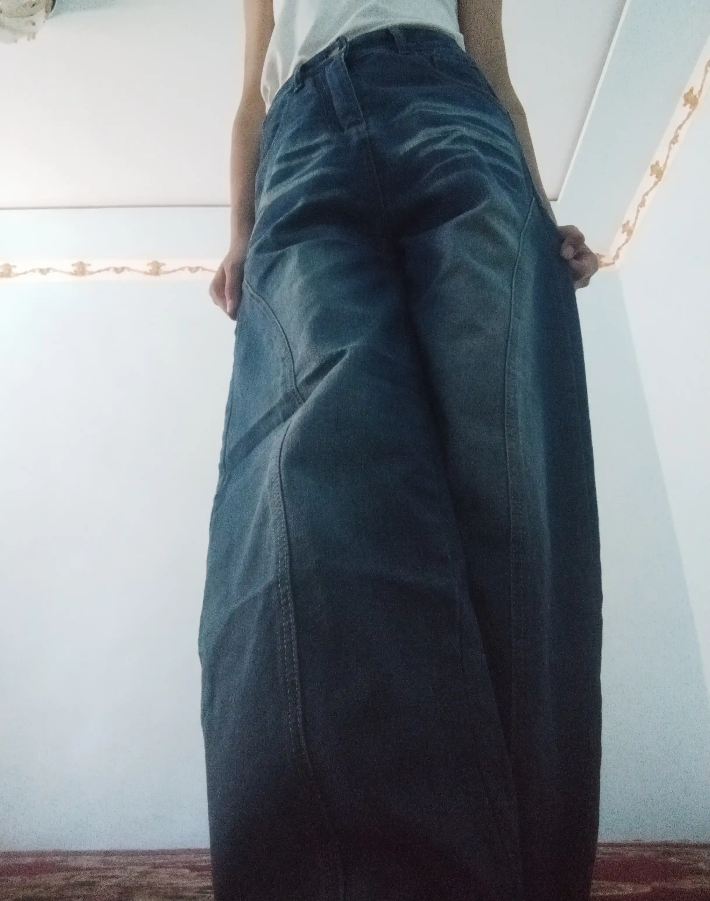 Ayollar uchun keng jinsi shim, baggy, oversayz, to‘g‘ri keng bichim, SK8, Y2K