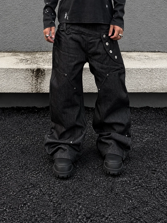 Jeansy jenskie i mujskie baggy oversize Y2K