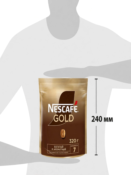 Растворимый кофе Nescafe Gold, 320 г