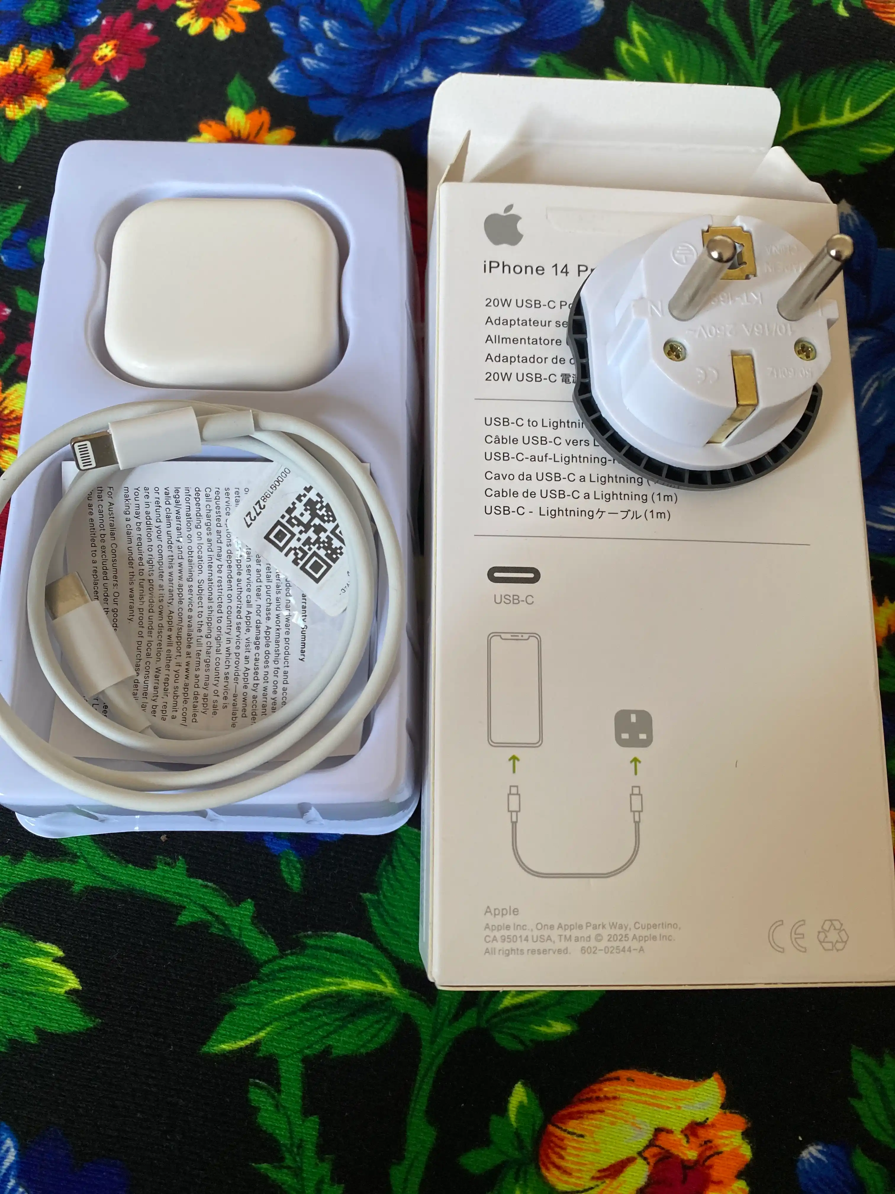Зарядное устройство для iPhone, быстрая зарядка 20 Вт, с кабелем Type-C — Lightning