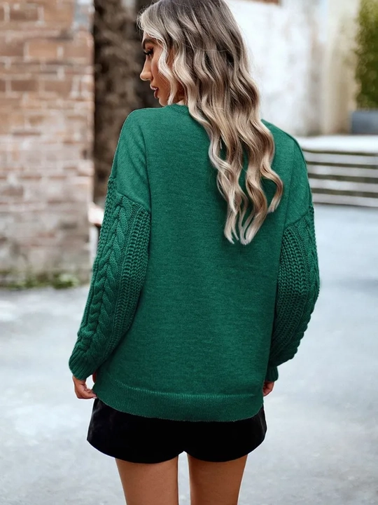Hajmli yengli oversize sviter