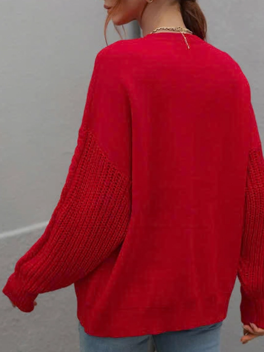 Hajmli yengli oversize sviter