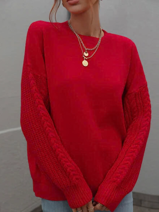 Hajmli yengli oversize sviter - 