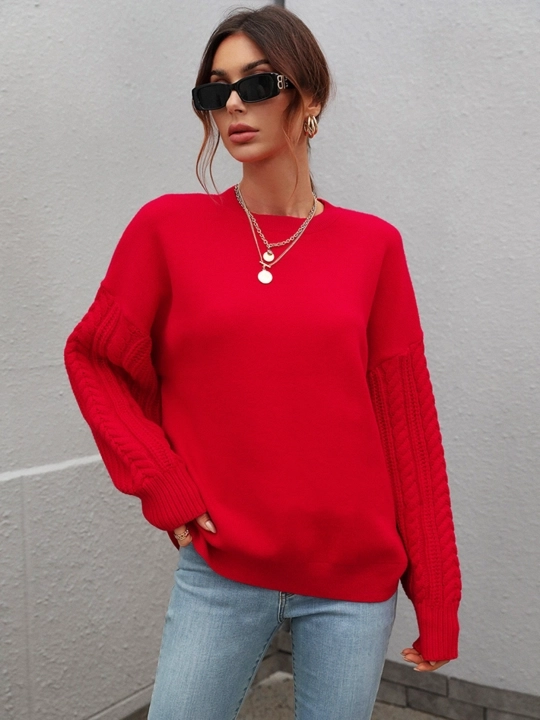 Hajmli yengli oversize sviter