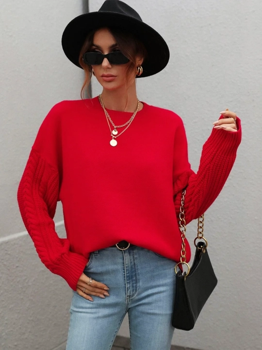 Hajmli yengli oversize sviter