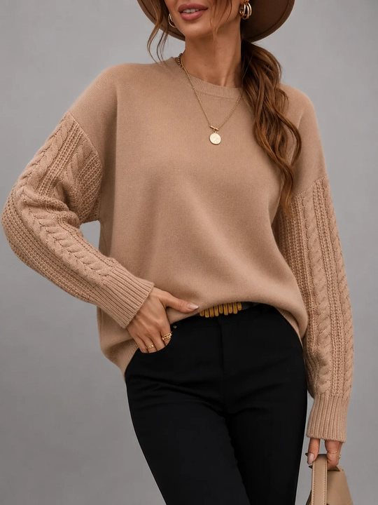 Hajmli yengli oversize sviter - 
