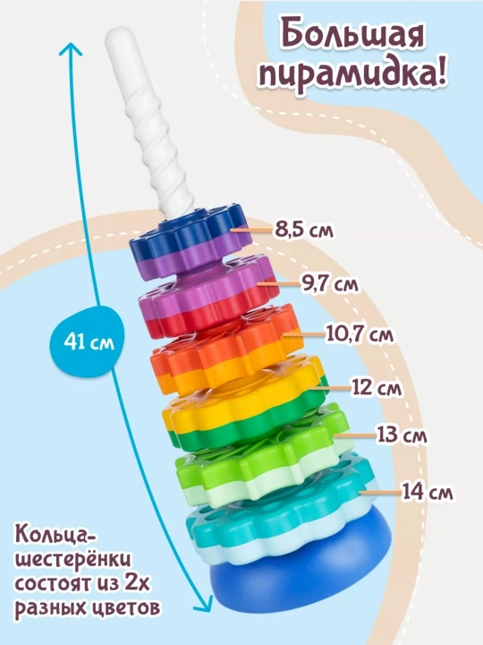 Пирамидка-спираль развивающая для детей