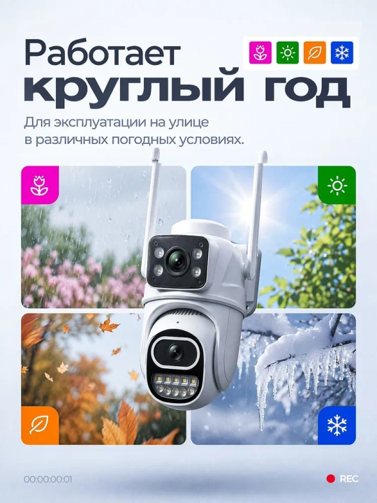 4G Full HD-видеокамера наблюдения на солнечной батарее (с SIM-картой)