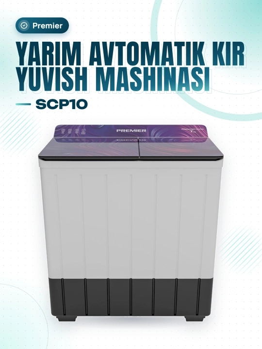 Yarim avtomatik kir yuvish mashinasi PRMWM07-SCP10 - 