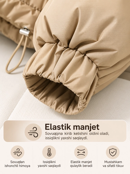 Ayollar qishki kalta kurtkasi, kurtkalar ayollar uchun kapyushonli, issiq, keng fason