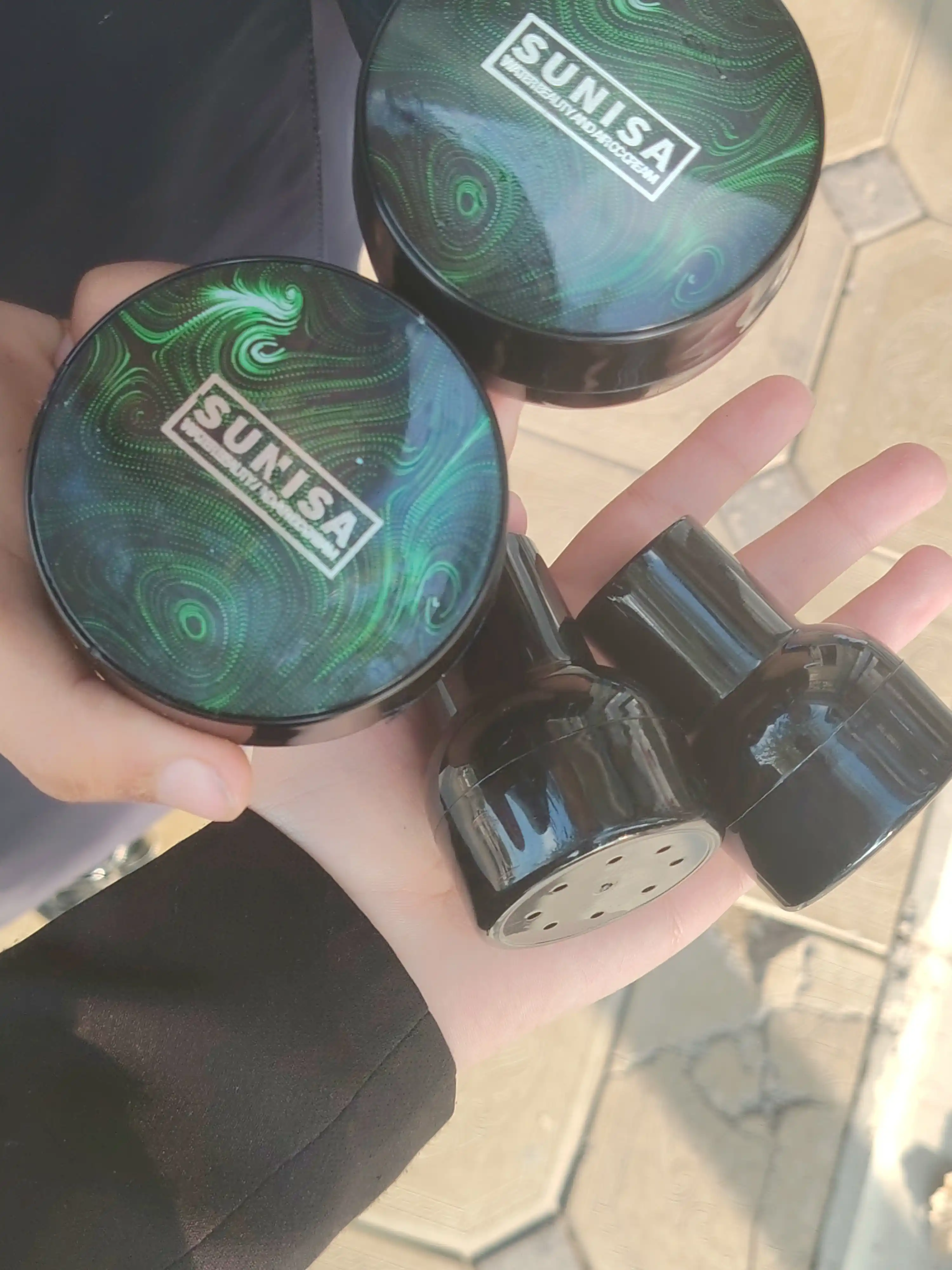 Tonal krem "Sunisa", yuz uchun, kushon suvga chidamli, tabiiy CC-kremi, 20 g