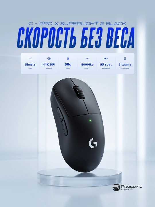 Simsiz o‘yin sichqonchasi Logitech G PRO X SUPERLIGHT 2 - 