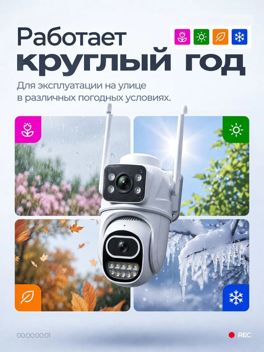 4G Full HD-видеокамера наблюдения на солнечной батарее (с SIM-картой)