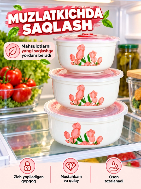 O Набор контейнеров для хранения продуктов с крышками, пищевые ёмкости,подарочний набор