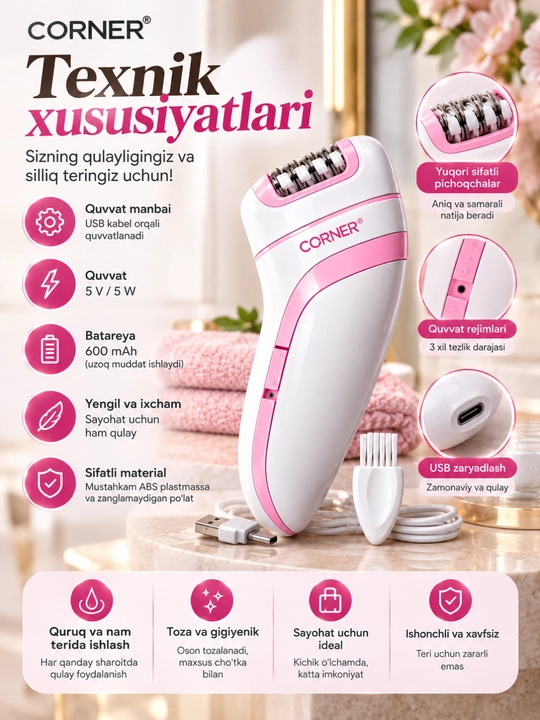 Sovitish effektiga ega ayollar lazerli fotoepilyatori