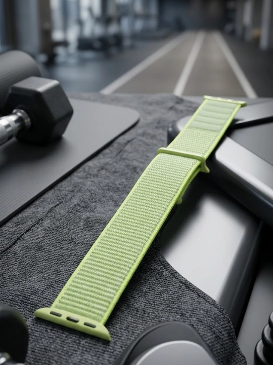 Smart Watch uchun yashil to‘qimali soat tasmasi, 38/40/41 mm