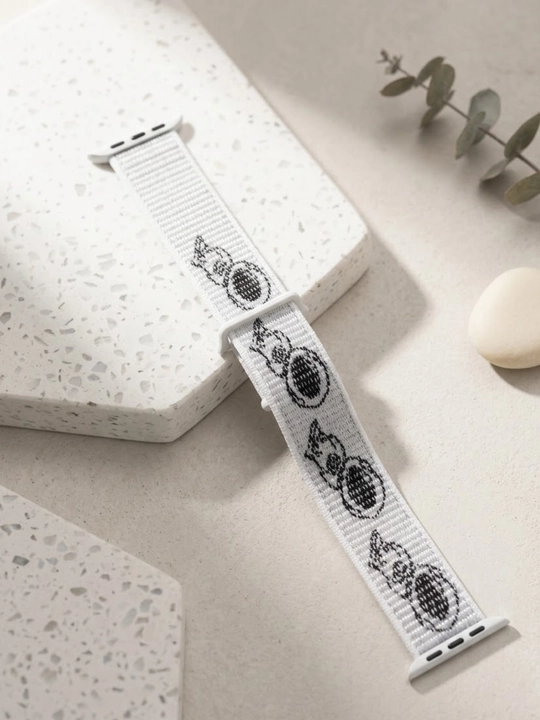Smart Watch uchun kulrang to‘qimali soat tasmasi, 38/42 mm