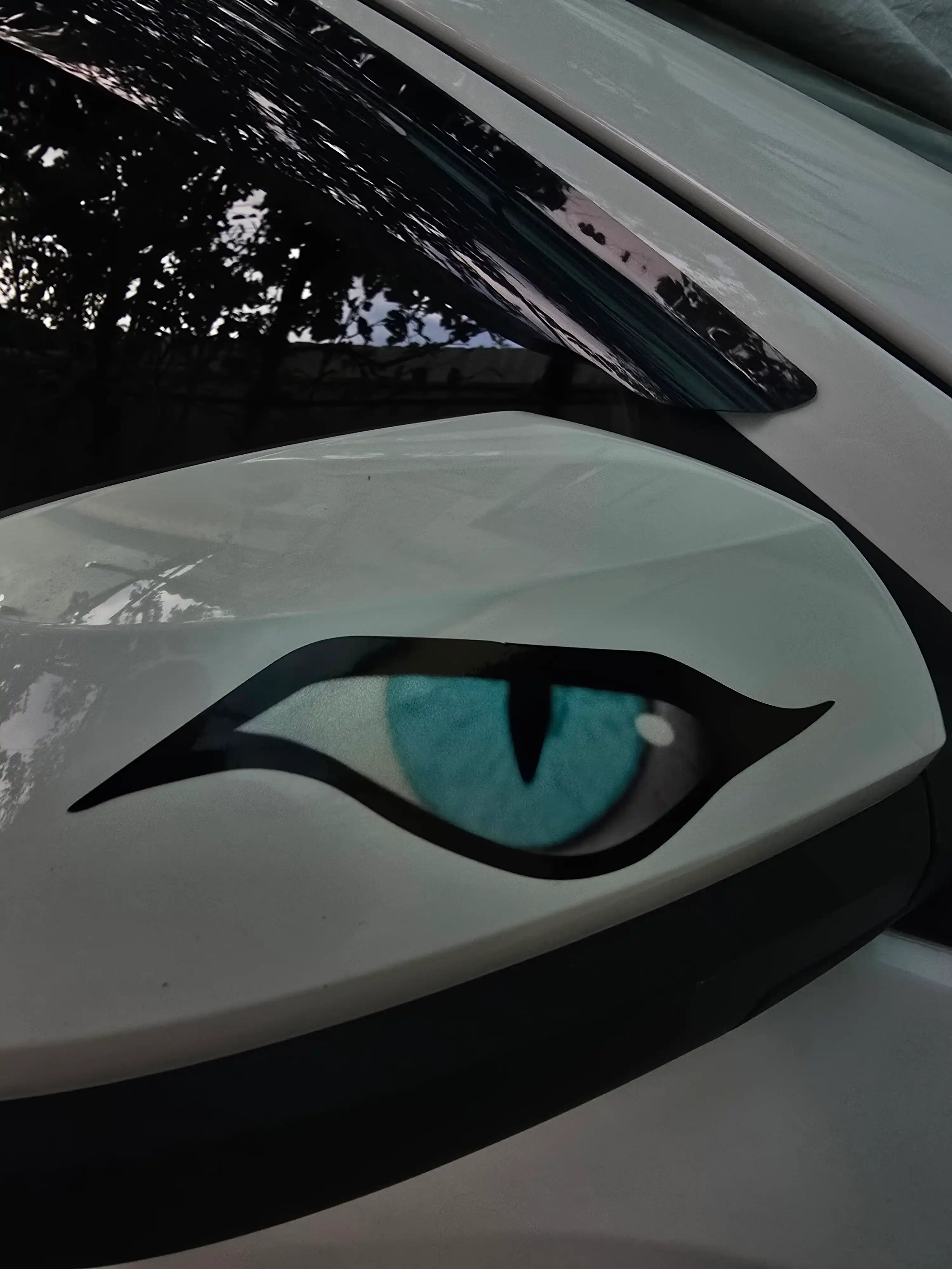 Агрессивная 3D наклейка глаза для автомобиля, виниловый стикер, авто тюнинг и декор