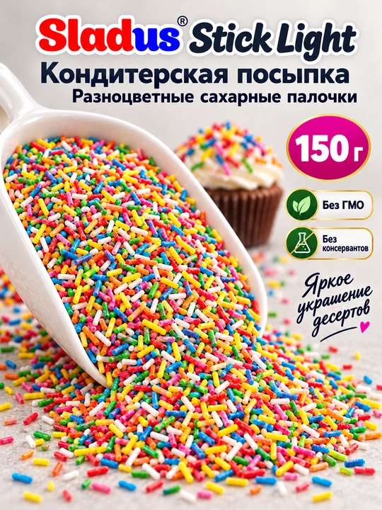 Cъедобная посыпка для выпечки и кондитерских изделий