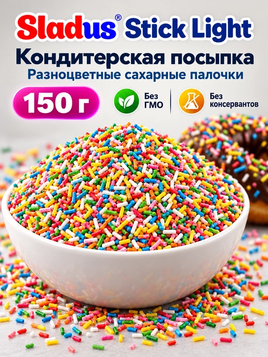 Cъедобная посыпка для выпечки и кондитерских изделий