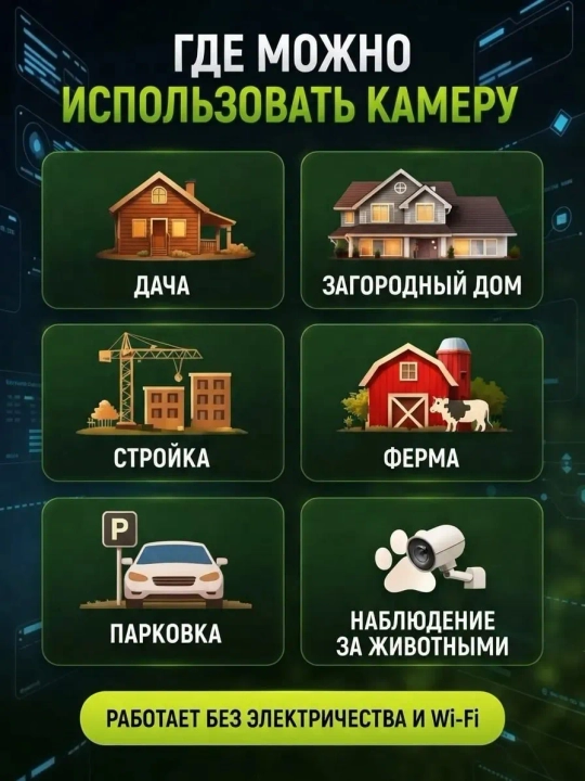 4G Full HD-видеокамера наблюдения на солнечной батарее (с SIM-картой)