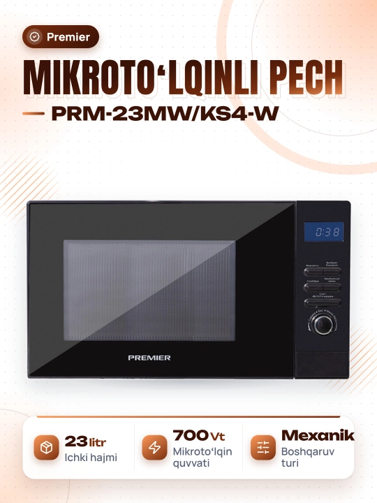 Mikroto'lqinli pech Premier PRM-23MW/KS4-W - 