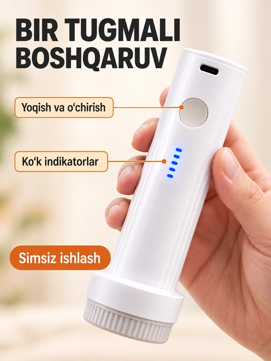 Vakuum paketlar uchun simsiz elektr nasos, USB-C orqali quvvatlanadigan