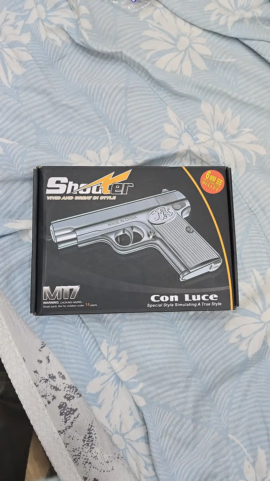 Игрушечный пистолет металлический 6мм пули, M17 C28 C812A