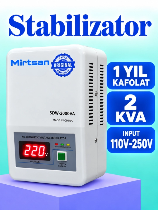 Стабилизатор напряжения Mirtsan 220 В, Регулятор напряжения электросети - 
