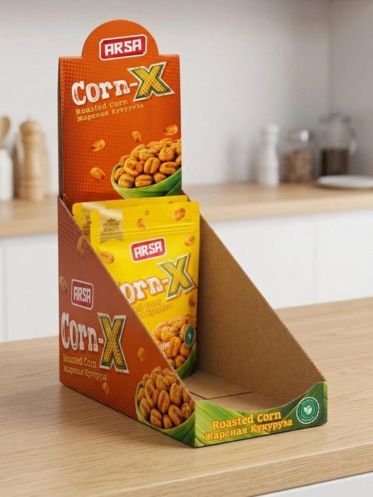 ARSA Corn-X — жареная кукуруза, хрустящая закуска со вкусом сыра (1 коробка)