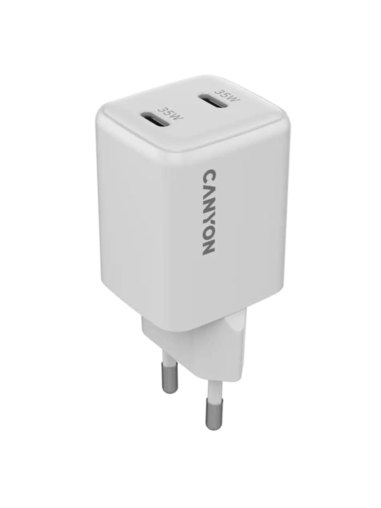 Зарядное устройство CANYON CU35CC, CU45CC, GaN 35/45 Вт, 2 порта USB Type-C