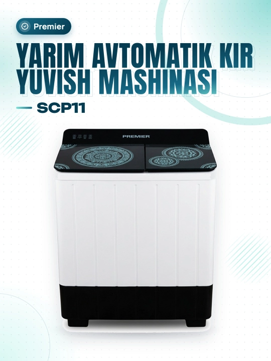 Yarim avtomatik kir yuvish mashinasi PRMWM07-SCP11 - 