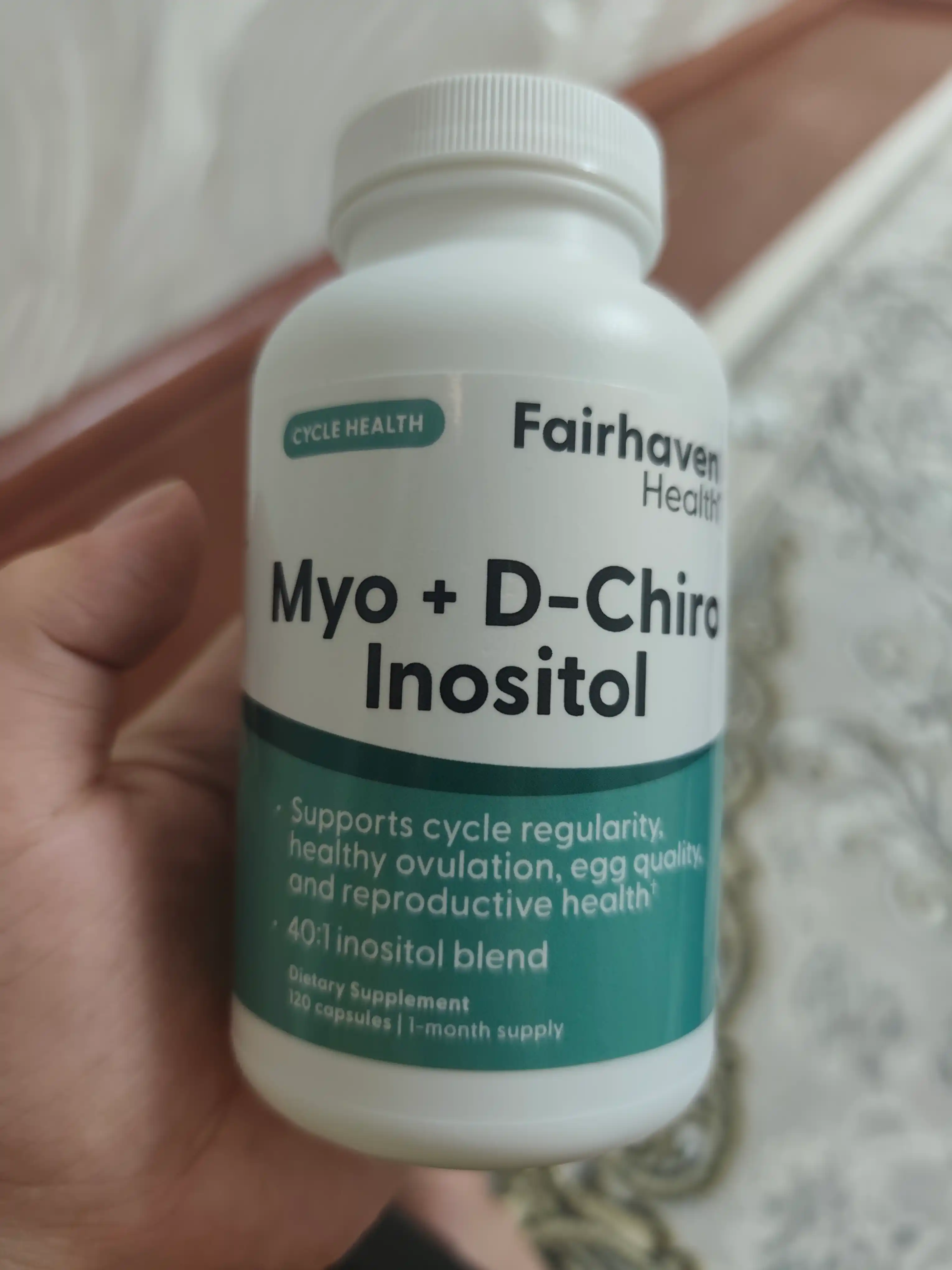 Myo-Inositol va D-Chiro-Inositol, Fairhaven Health, 120 kapsula