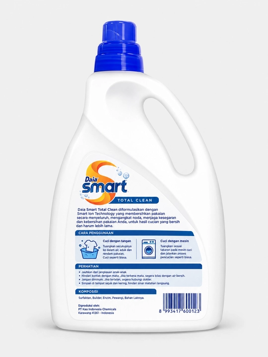 Daia Smart kir yuvish geli, antibakterial ta’sirga ega, 3,6 kg