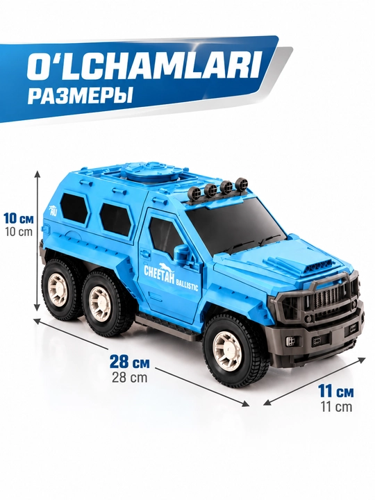 Harbiy Raketa Mashinasi Launcher 1:20 | Ovozli va Chiroqli O‘yinchoq
