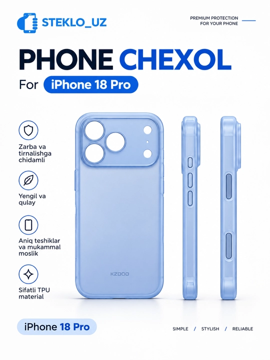 Чехол KZDOO для iPhone 18 17 Pro Max — Идеальная защита и стиль для вашего смартфона! - 