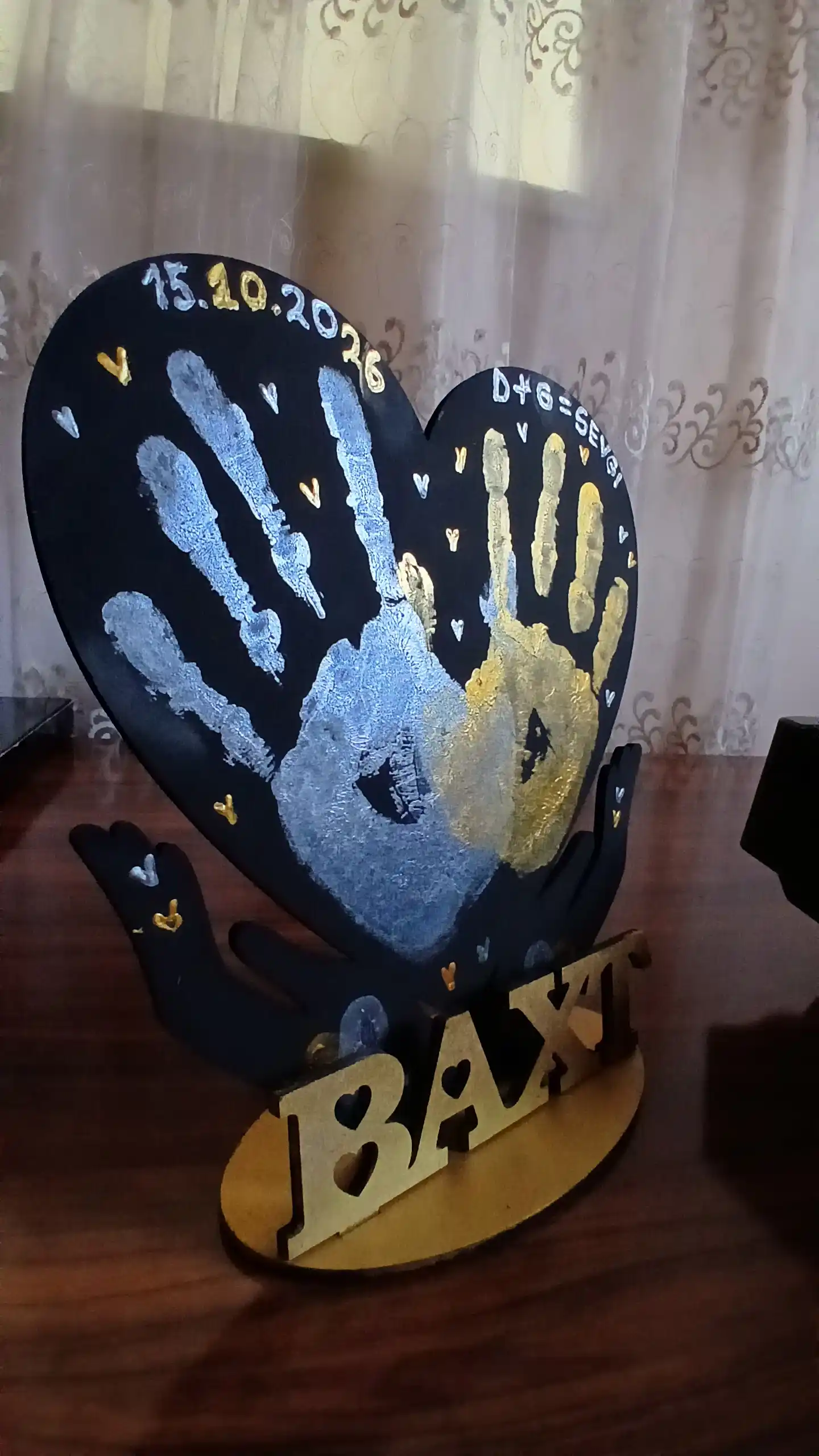 Отпечатки рук для влюбленных, Бахт мухри, 25x30 см, 30x30 см
